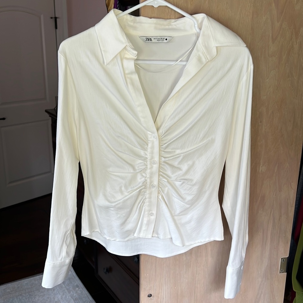 Cream Zara Blouse